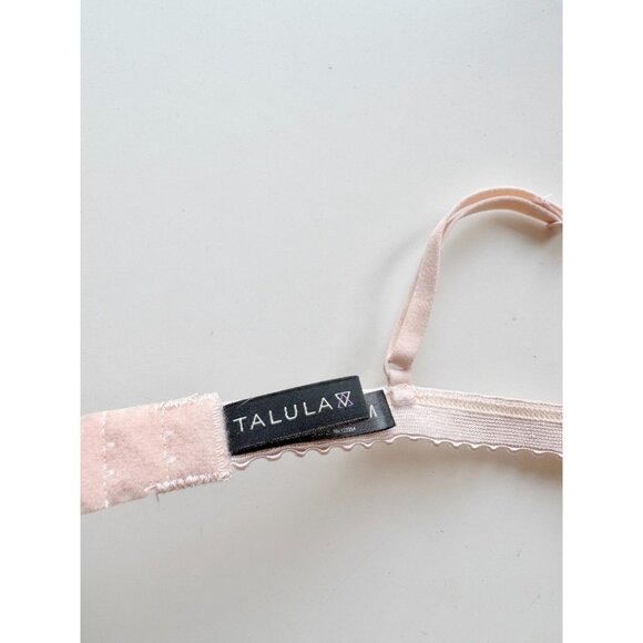 Aritzia TALULA Monterey Light Pink Chantilly Lace Triangle Bralette Bra, Size M - Picture 6 of 12